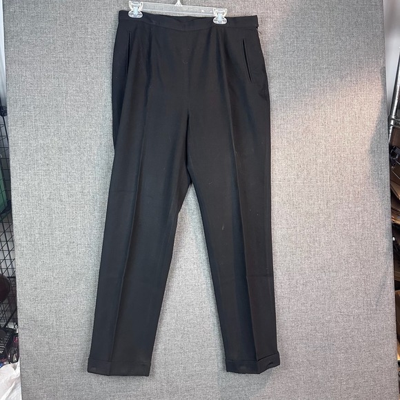 Lauren Ralph Lauren Pants - Lauren Ralph Lauren Black Wool Blend Straight Leg Dress Pants‎ Women's Size 16